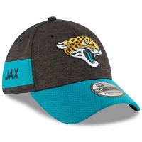 Youth Jacksonville Jaguars New Era Black/Teal 2018 NFL Sideline Home 39THIRTY Flex Hat 3059456